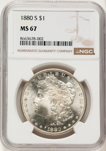1880-S S$1 67 NGC