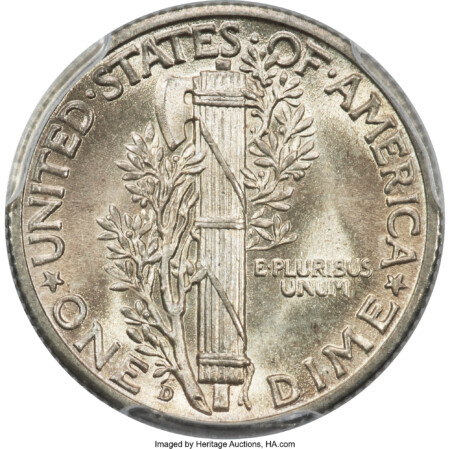 1942/1-D 10C FS-101, FB CAC PCGS Plus 64 PCGS
