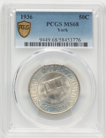1936 50C York, MS PCGS Secure 68 PCGS