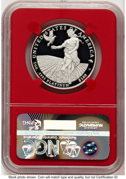 2011-W Proof Platinum Eagle 1 oz Mike Castle Red Core 70 NGC