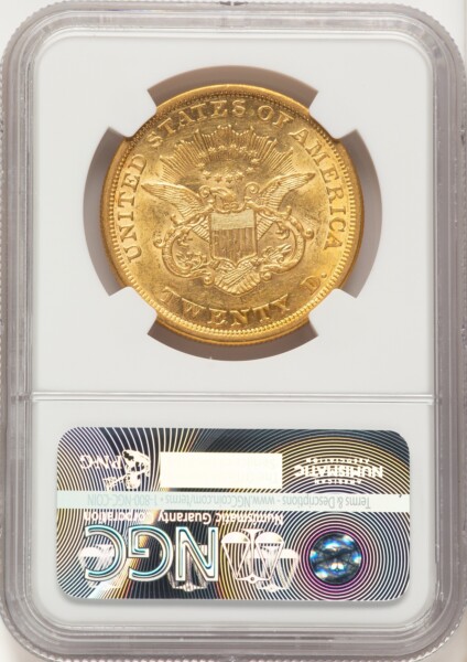 1853 $20 55 NGC