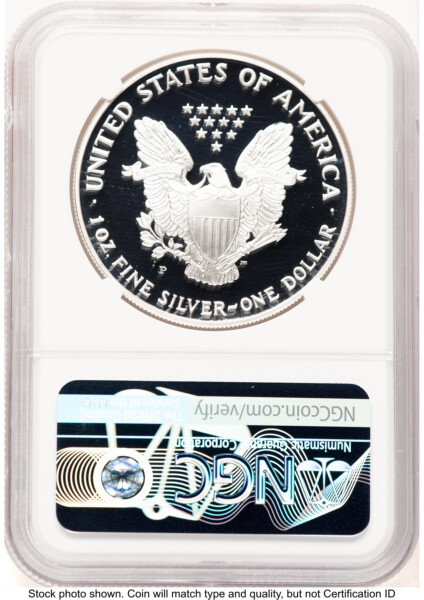 1993-P Proof Silver Eagle 1 oz Thomas Uram 70 NGC