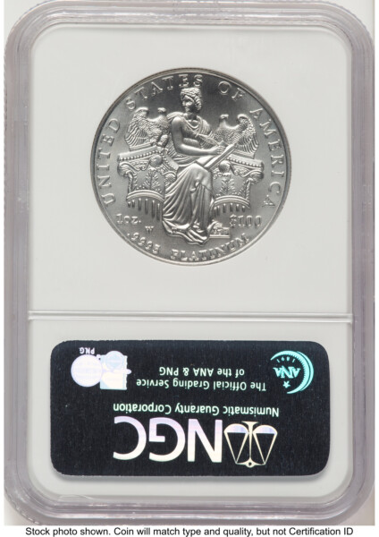 2006-W Burnished Platinum Eagle 1 oz ER Blue 70 NGC