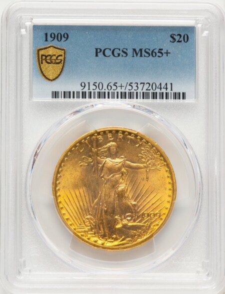 1909 $20 PCGS Secure PCGS Plus 65 PCGS
