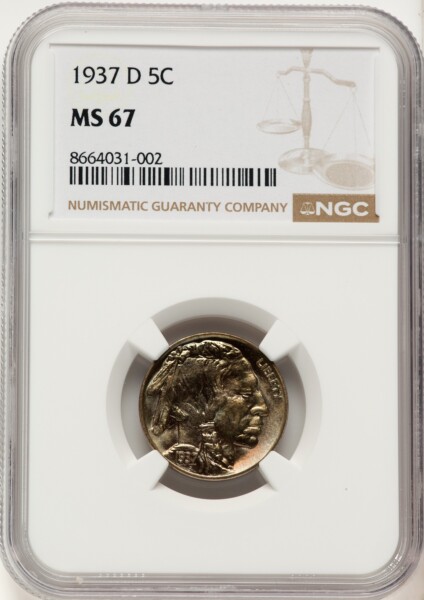 1937-D 5C 67 NGC