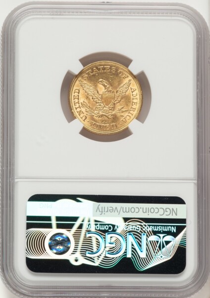 1861 $5 62 NGC