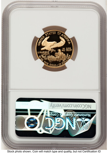 2004-W Proof Gold Eagle 1/4 oz Red Book 70 NGC