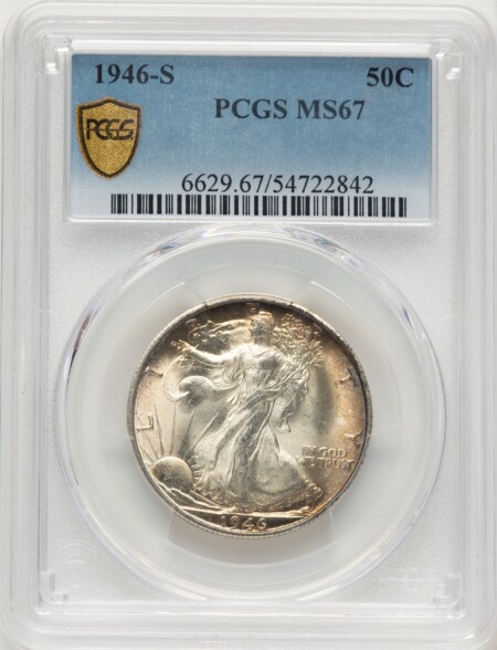1946-S 50C PCGS Secure 67 PCGS