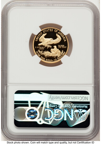 2011-W Proof Gold Eagle 1/4 oz Red Book 70 NGC