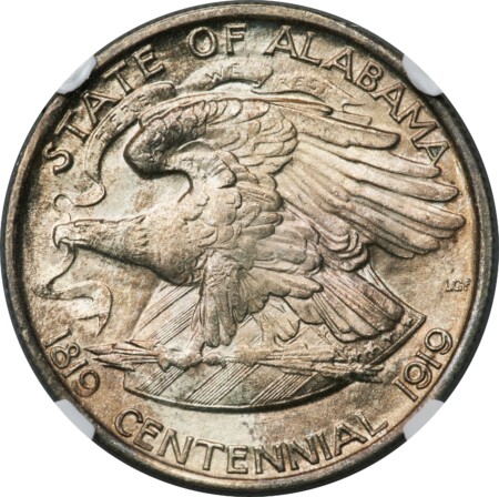 1921 50C Alabama, MS 67 NGC