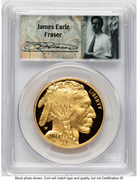 2014-W Proof Gold Buffalo 1 oz FS James Earle Fraser 70 PCGS
