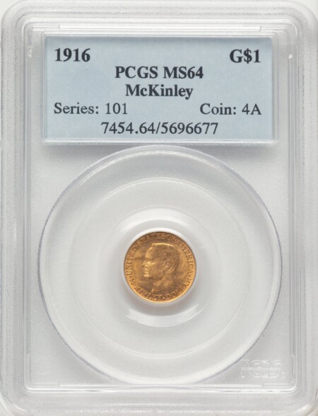 1916 G$1 McKinley 64 PCGS