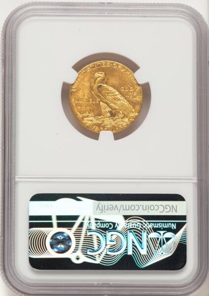 1908 $5 Indian, MS 64 NGC