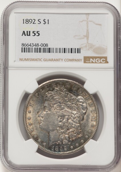 1892-S S$1 55 NGC