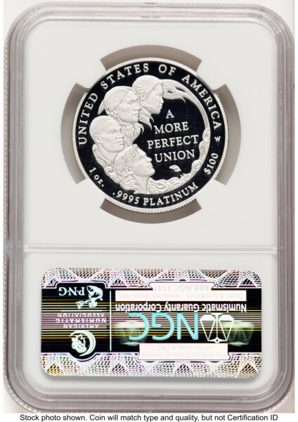 2009-W Proof Platinum Eagle 1 oz Brown Label 70 NGC