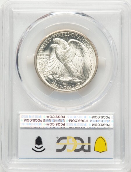1917-S 50C REVERSE PCGS Secure 65 PCGS