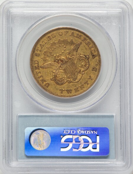 1850 $20 Blue Gradient 45 PCGS