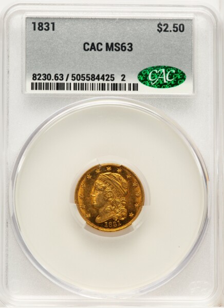 1831 $2 1/2 63 CACG
