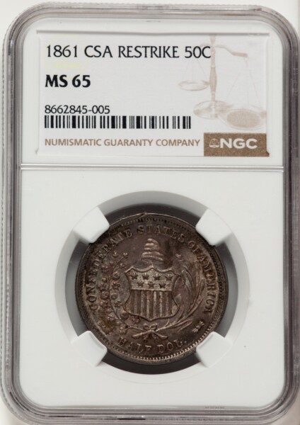1861 50C Restrike 65 NGC