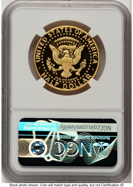 2014-W 50C Gold JFK 50th Anniversary Don Everhart 70 NGC
