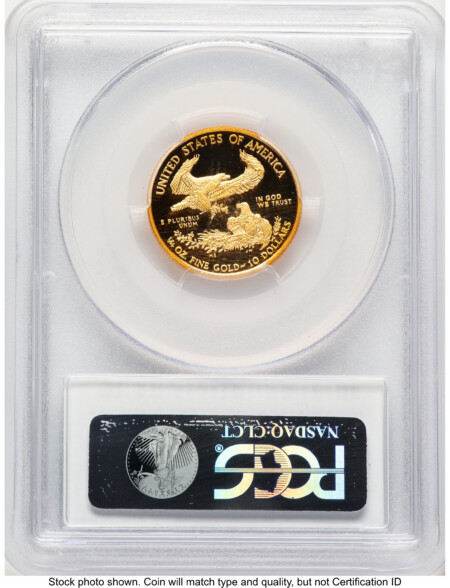 2011-W Proof Gold Eagle 1/4 oz Blue Gradient 70 PCGS