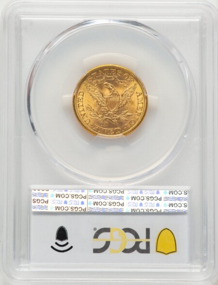 1899-S $5 PCGS Secure Blue Gradient 65 PCGS