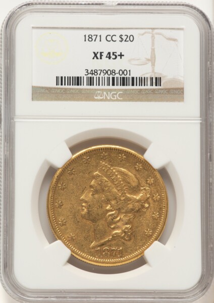 1871-CC $20 NGC Plus 45 NGC