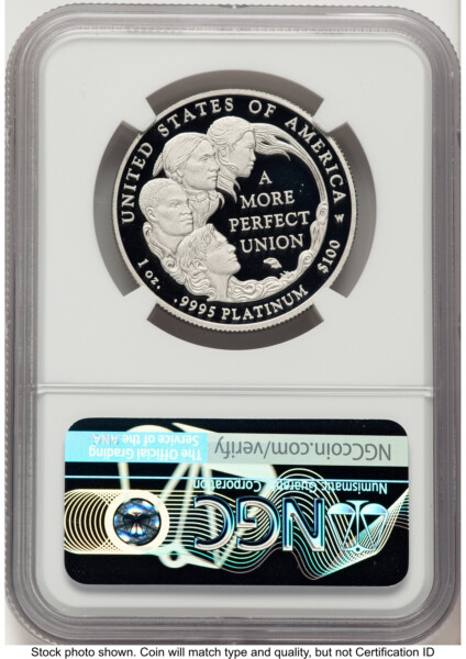 2009-W Proof Platinum Eagle 1 oz Don Everhart 70 NGC