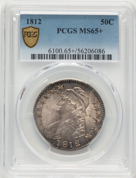 1812 50C Large 8, MS PCGS Secure PCGS Plus 65 PCGS
