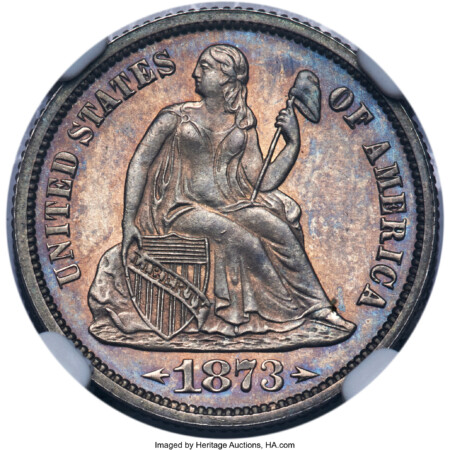 1873 10C Arrows, F-102 66 NGC