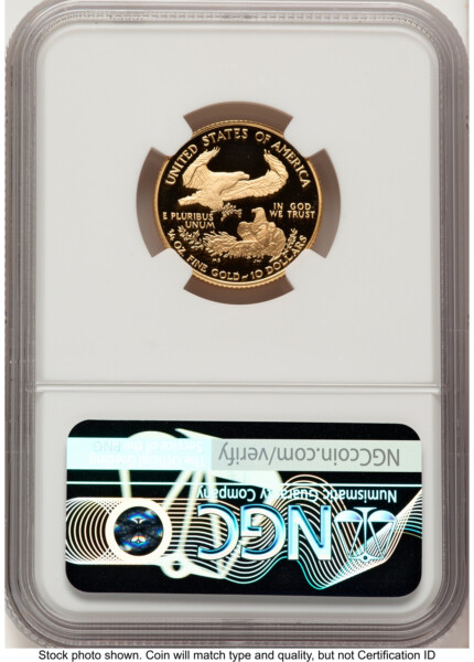 2007-W Proof Gold Eagle 1/4 oz Red Book 70 NGC