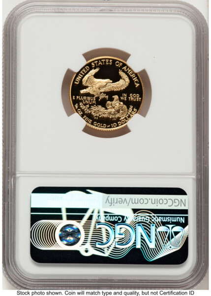 1996-W Proof Gold Eagle 1/4 oz Red Book 70 NGC