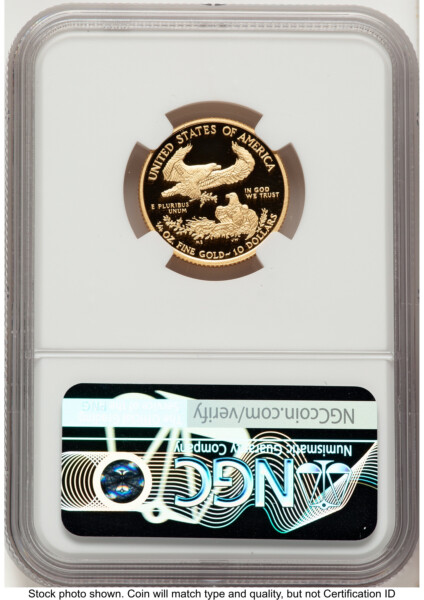 2012-W Proof Gold Eagle 1/4 oz Red Book 70 NGC