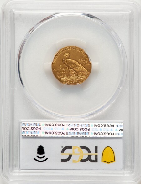 1908 $2 1/2 PCGS Secure 66 PCGS