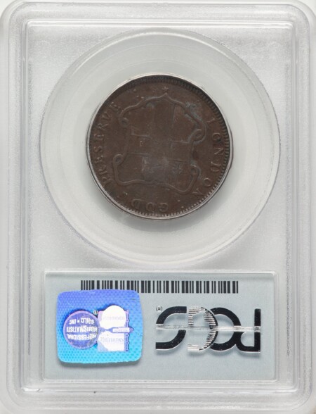 London Elephant Token, Diagonals, BN 50 PCGS
