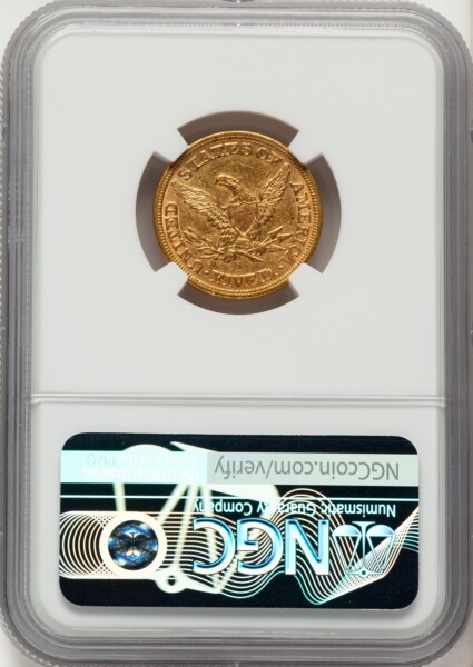 1861-S $5 55 NGC