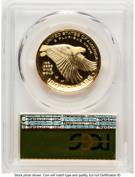 2017-W G$100 American Liberty High Relief, DC FS Gold Foil 70 PCGS