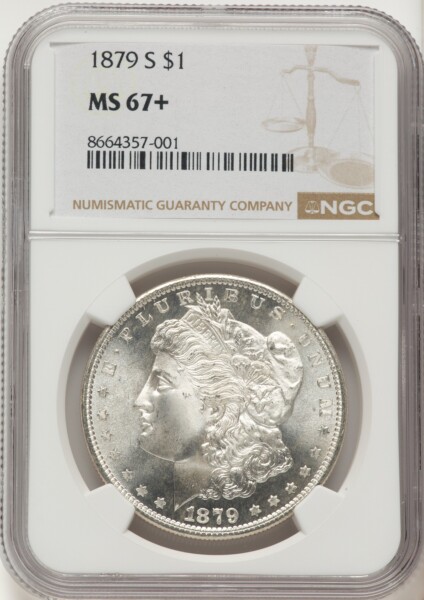 1879-S S$1 NGC Plus 67 NGC