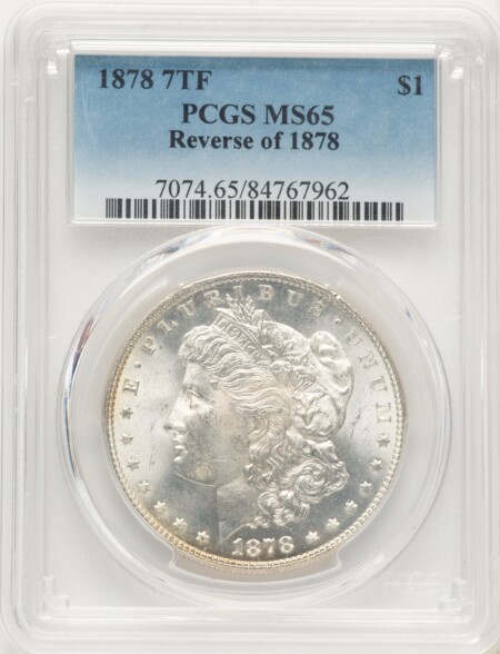 1878 7TF S$1 Reverse of 1878 65 PCGS