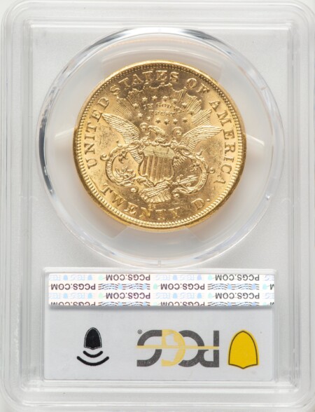 1875-CC $20 PCGS Secure 61 PCGS