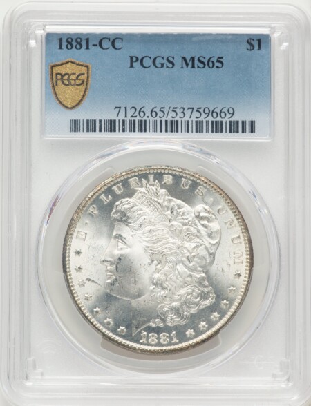 1881-CC S$1 PCGS Secure 65 PCGS