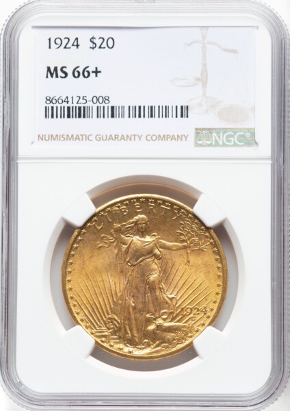 1924 $20 Saint NGC Plus 66 NGC