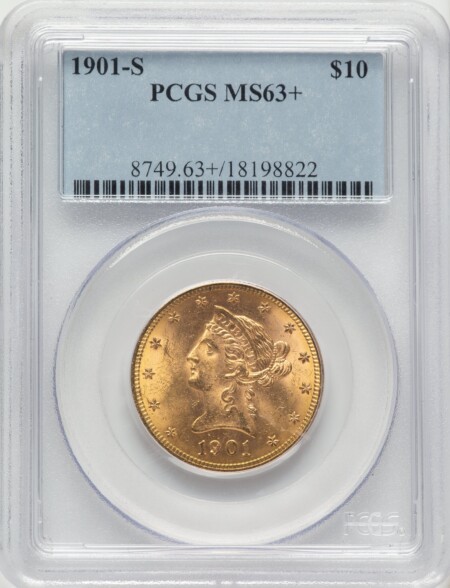 1901-S $10 PCGS Plus 63 PCGS