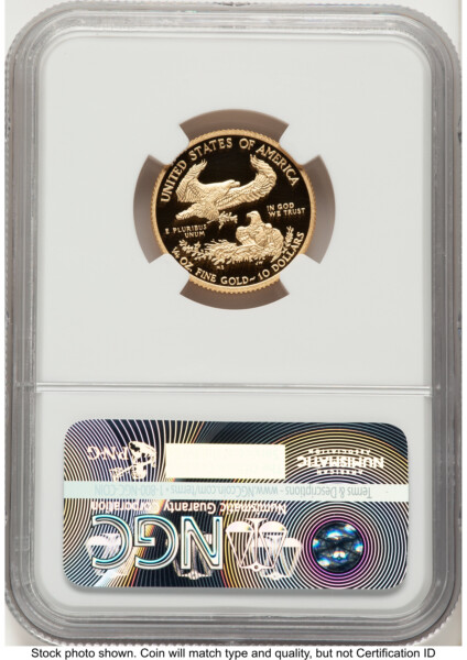 2016-W Proof Gold Eagle 1/4 oz FDI Elizabeth Jones Washington DC 70 NGC