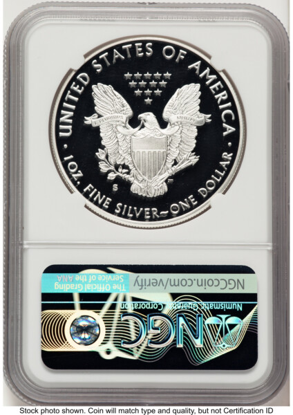 2019-S Proof Silver Eagle 1 oz FDI Mike Castle 70 NGC