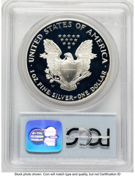 1995-W Proof Silver Eagle 1 oz Blue Label 69 PCGS