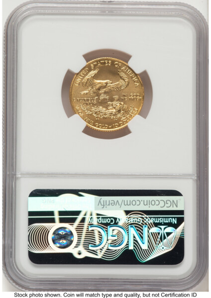 1996 Gold Eagle 1/4 oz John Mercanti 70 NGC