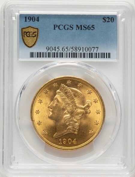 1904 $20 Liberty PCGS Secure 65 PCGS