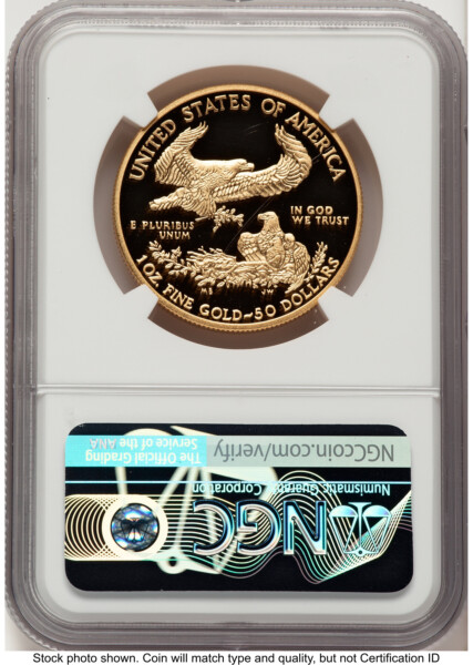 2013-W Proof Gold Eagle 1 oz John Mercanti 70 NGC
