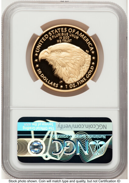 2022-W Proof Gold Eagle 1 oz ER Jennie Norris 70 NGC